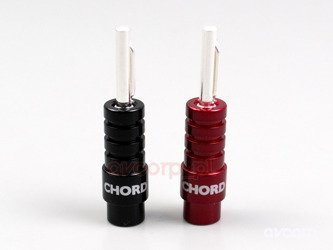 Chord Ohmic 4mm Silver Banana Plugs - banánky + kryty
