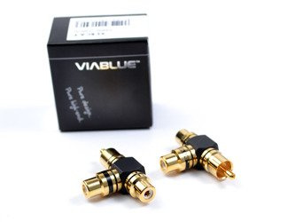 Viablue XS Y adaptéry - 1RCA(M)-2RCA(F) adaptér
