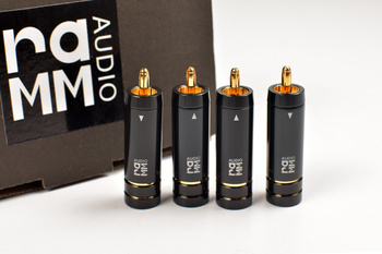 RAMM Audio 30892GT - RCA konektory pro pájení - Ø=9.90mm