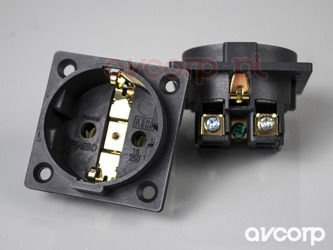 Furutech FI-E30 (G) - montážní zásuvka schuko (EU)