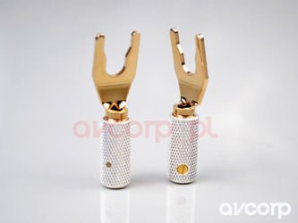 Wireworld GOLD SPADE Uni-Term se zásuvkou - Vidlicové konektory