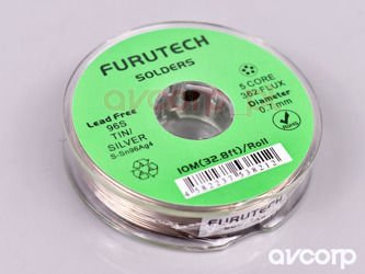 Stříbrná pájka Furutech S-070-10 - 0,7 mm - 10 m - pájecí cín