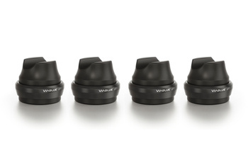 Viablue UFO Dome Cable Lifters - černé - držáky kabelů