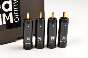 RAMM Audio 30780LG - RCA konektory pro pájení - Ø=9.70mm