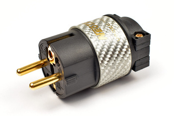 Neotech NC-P312G - Napájecí konektor Schuko měděný UP-OCC pozlacený