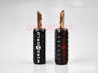 Wireworld GOLD BANANA Set Screw 10ga (s pláštěm) - Banánové zástrčky